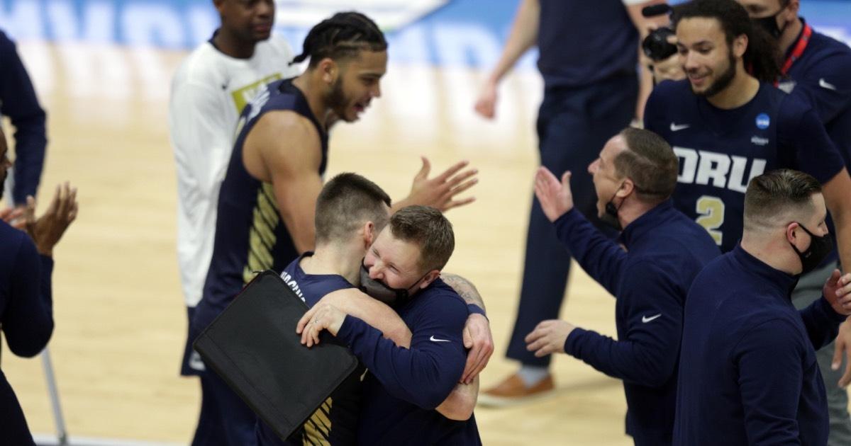 No. 15 seed Oral Roberts upset No. 2 seed Ohio State.